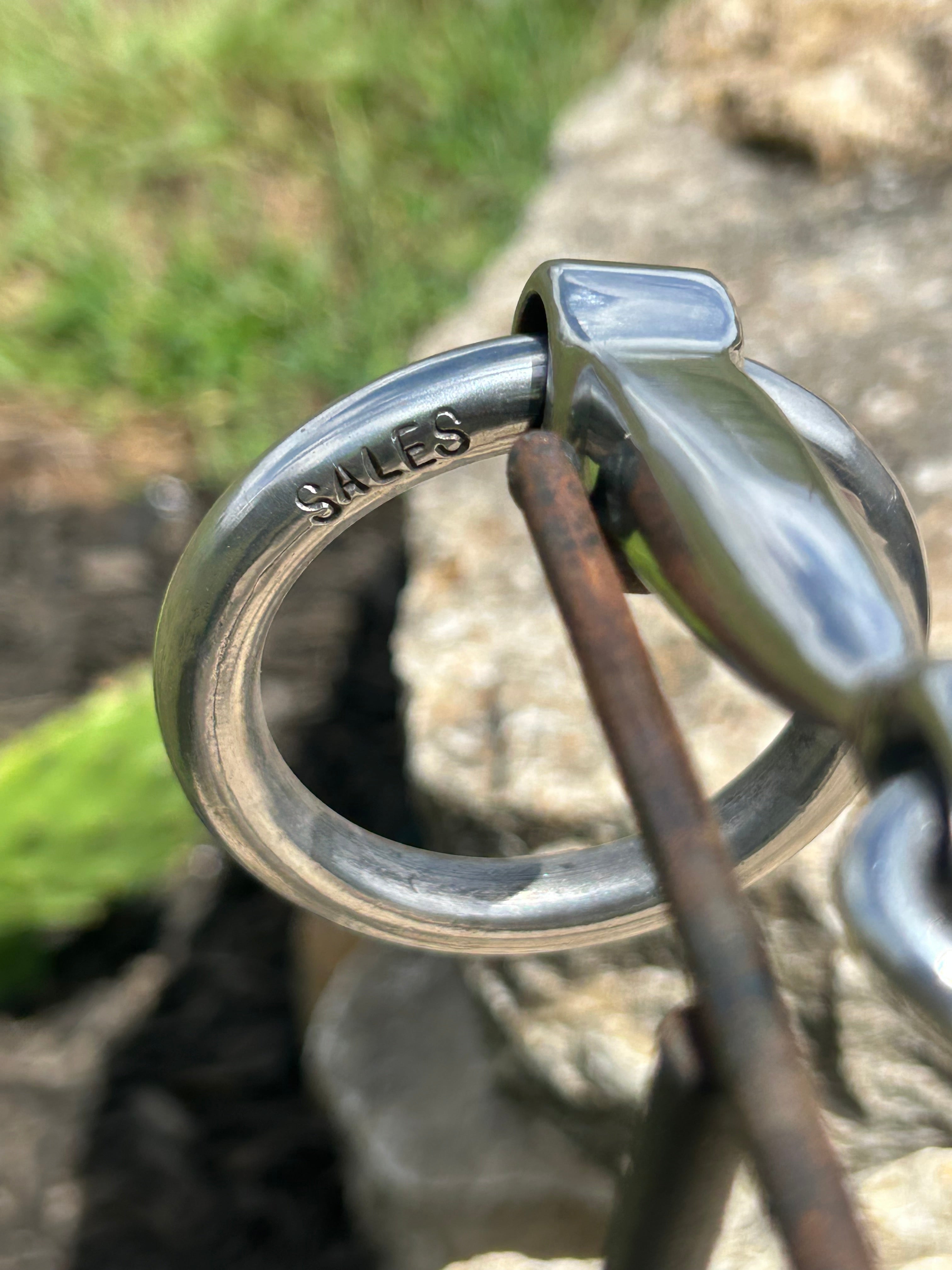 Fancy Silver and Copper Mounted O-Ring