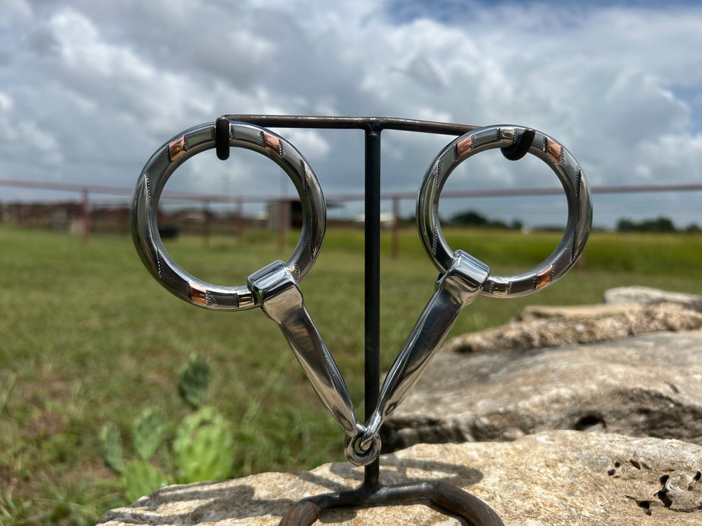 Fancy Silver and Copper Mounted O-Ring
