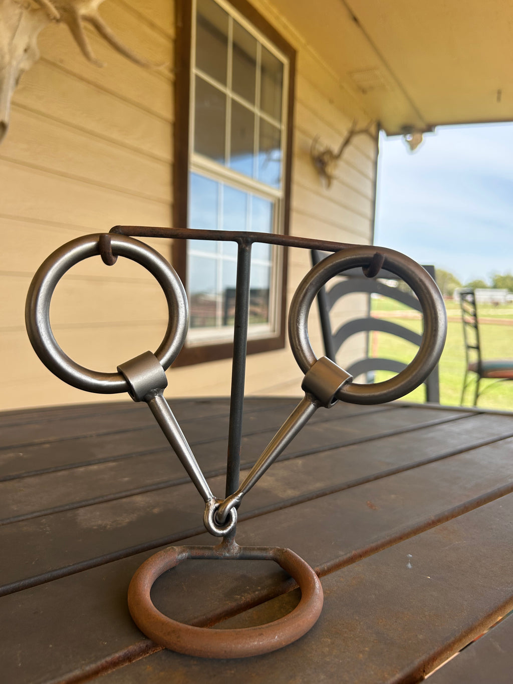 Long taper 5/16” smooth O-ring snaffle